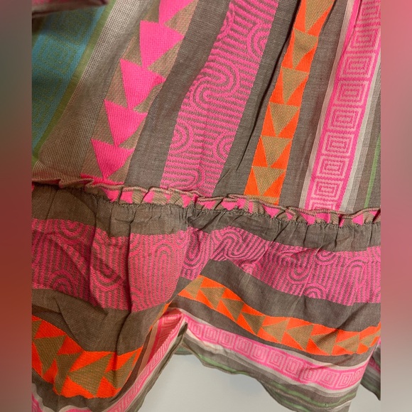 Elan Multicolor Mini Dress in Pink, Orange & Mint - Picture 7 of 9